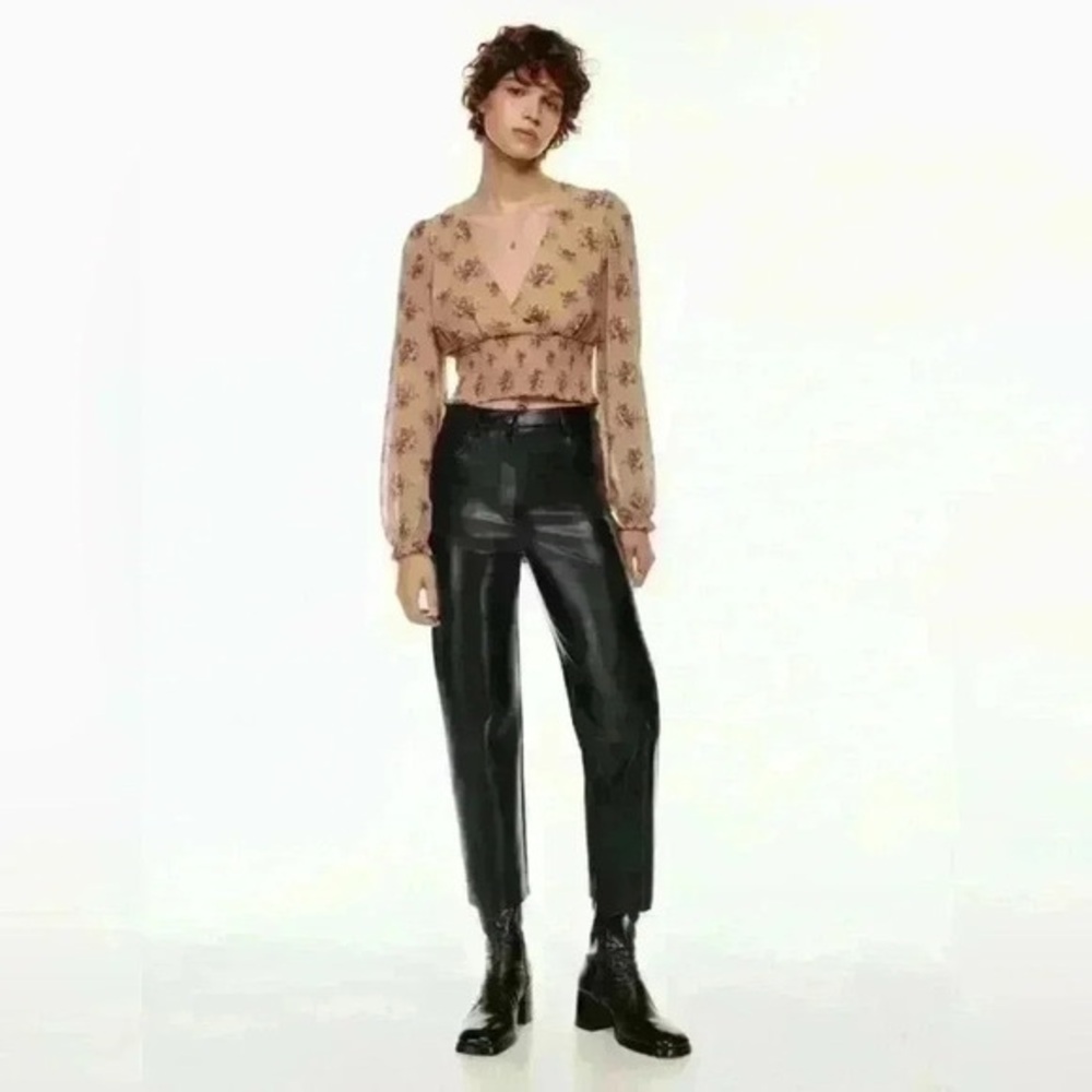 Wilfred Melina Black Straight Leg Jeans Cropped